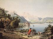 Francois-Hubert Drouais Seen Chateau of Chillon oil painting picture wholesale